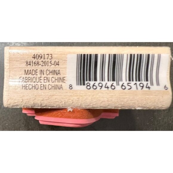 CraftSmart Wooden Witch Hat Rubber Stamp - Picture 3 of 3